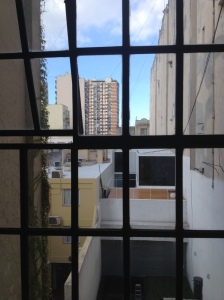 View from their corridor window. 